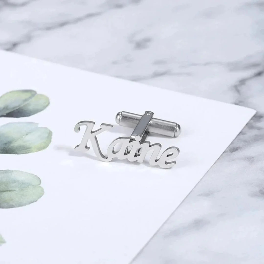 Stylish Name Cufflinks