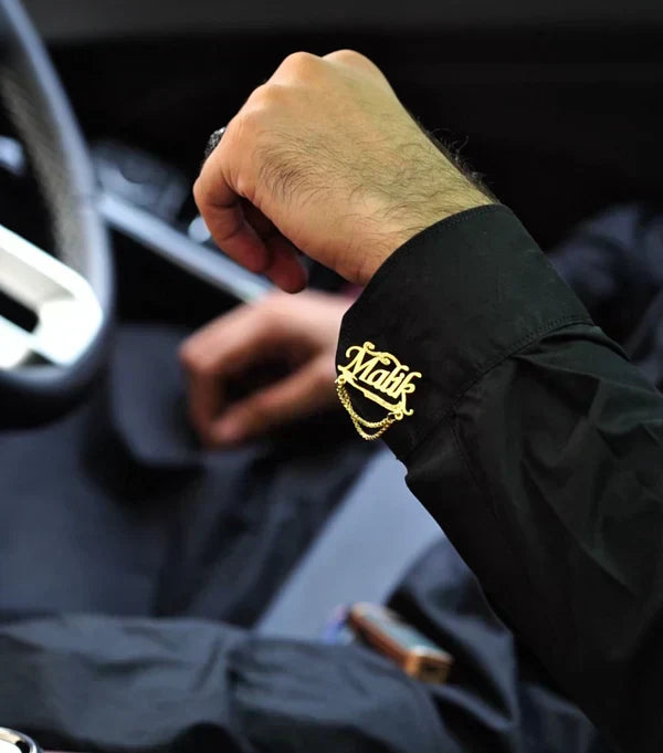 Customize Name Chain Cufflinks